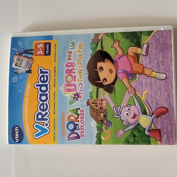 Dora The Explorer V.Reader Dora And The Three Little Pigs VTECH New Sealed - Picture 5 of 11